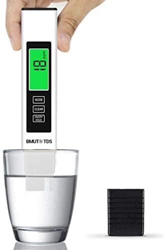 BMUT Misuratore TDS 3 in 1 – tester digitale di qualità dell'acqua e EC e metro di temperatura, campo di misurazione 0 – 9999 ppm, per acqua, piante, acqua potabile, acquari, ecc