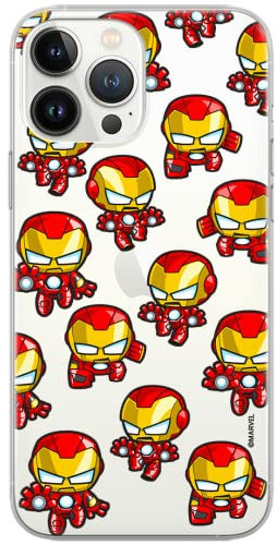 ERT GROUP mobile phone case for Apple Iphone 11 PRO original and officially Licensed Marvel pattern Iron Man 031 optimally adapted to the shape of the mobile phone, partially transparent