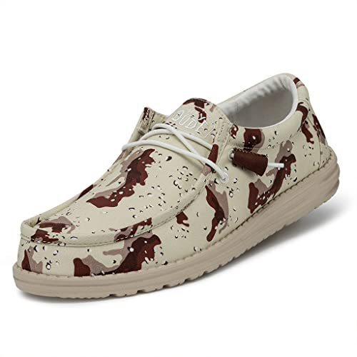 Hey Dude Wally Camouflage, Mocasín Hombre, Desert Camo, 43 EU