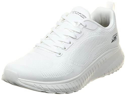 Skechers Herren BOBS Squad Chaos Prism Bold Sneaker, Off White Engineered Knit, 44 EU