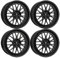 4x MB Design Felgen LV1 8.5Jx19 ET45 5x112 Schwarz stumpfmatt kompatibel mit VW Beetle E-Golf EOS Golf ID.3 Jetta Passat Tiguan Touran