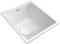 Fregadero de Cocina Blanco Fregadero de Acero Inoxidable Fregadero bajo encimera Fregadero de Barra Esquina de café Fregadero pequeño Resistente a Altas temperaturas (Tamaño: 34x24