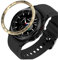 GIOPUEY Bague de Protection Compatible avec Samsung Galaxy Watch 4 Classic 46mm,Anneau pour Montre Connectée Bezel Ring Styling, Lunette de Protection en métal en Alliage d'aluminium - E-Gold