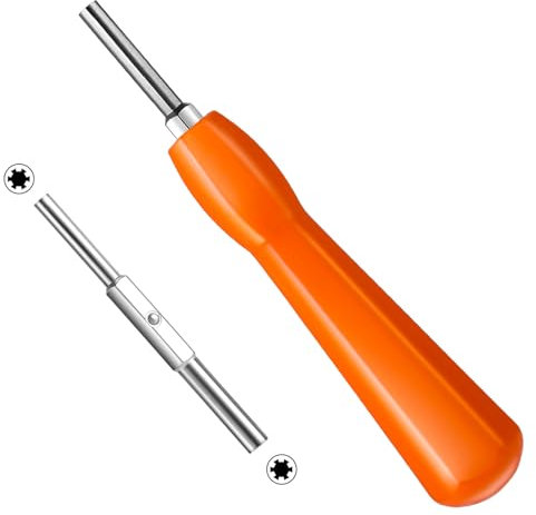 Abeillo Jeu de tournevis Gamebit de sécurité à double extrémité 3,8 mm 4,5 mm compatible avec NES,SNES,N64,Gameboy, cartouches de jeu Orange