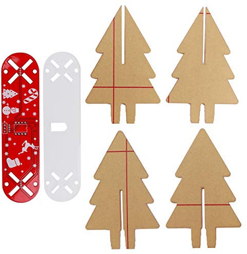 Zerodis LED Gradient Weihnachtsbaum Kit für Home Party Dekoration, DIY 3D Elektronische Schaltung