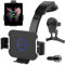 Olycism Support de téléphone de Voiture à Double Bobine 15W pour Samsung Z Fold 5/4/3 Chargeurs de Voiture sans Fil intelligents Qi Support de Voiture pour Grille d'aération de Tableau de Bord