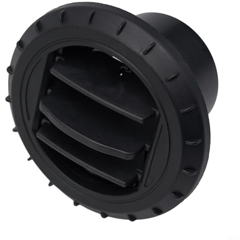 60 mm Diesel-Heizungskanal, Luftauslass, drehbares Design, schwarz