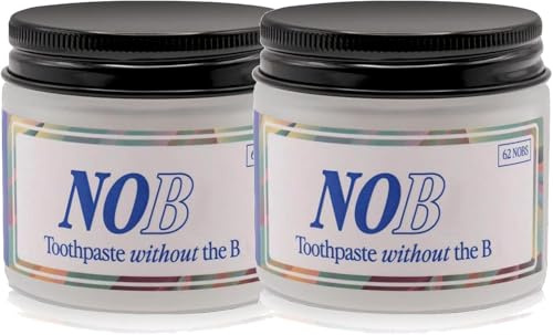 No Bs Chewable Toothpaste Tablets,Natural Paste tabs, No Fluoride Toothpaste, Nano Hydroxyapatite Toothpaste Tablets, Remineralizing Nano Hydroxyapatite, Eco & Travel Friendly (2)