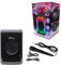 Lexibook, iParty®, Tragbarer Bluetooth®-Lautsprecher mit Mikrofon, Leistungsstarke Lautstärke, Mehrfarbige Lichteffekte, Wiederaufladbare Batterie, K8320