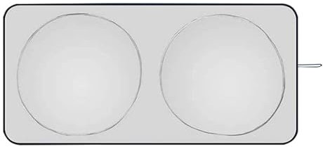 MBEIBEINB Sonnenschutz Auto Sonnenblende für BMW Series 3 E90 Sedan 2005 2006 2007 2008 2009 2010 2011 2012 2013, Windschutzscheibe Sonnenblende Faltbar Blockiert UV-Strahlen,Silver