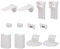 KGDUYC 2 Kit 12 Stück Plissee Ersatzteile Set Klemmträger Zubehör Plissee Klemmträger Zubehör Klemmfix Halterung,Ancable klemmfix Halterung