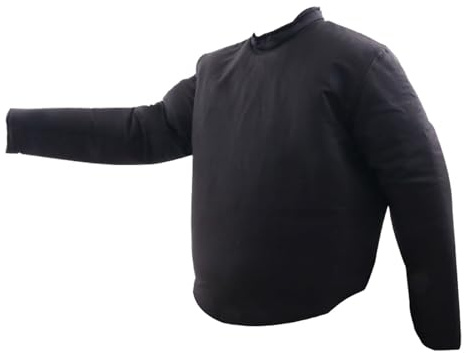 PHATM Fencing Coaching Canvas Long Sleeve Jacket Fencing Jacket Fencing Training Protective Suit(X-Large)