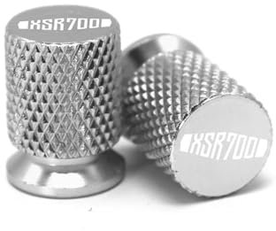 Motorra Reifenventilkappe Für XSR700 XSR900 Motorrad-Radreifen-Ventilkappen(Silber,for XSR700)