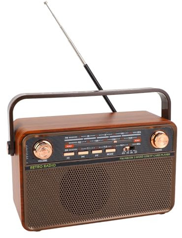 Radios Portable AM ​​FM, Bluetooth -Funklautsprecher mit 4 -in 1 -Design, Tragbares Radio mit Digitalem FM -Empfang für Badezimmeranwendungen (EU-Stecker)