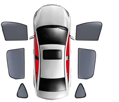 SQIFBA Parasol Coche Parasol Magnético para Coche para Hyundai para Kona SX2 2023-2025, Cortina para Parabrisas Delantero, Visera De Malla para Ventana Trasera De Bebé Coche Parasol(6PCS)
