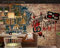 Fototapete 3D Effekt Tapetevintage Ziegelmauer Skelett Barvliestapeten Tapete Schlafzimmer Wohnzimmer Fototapete 3D Tapete 200Cm(W)*140Cm(H)