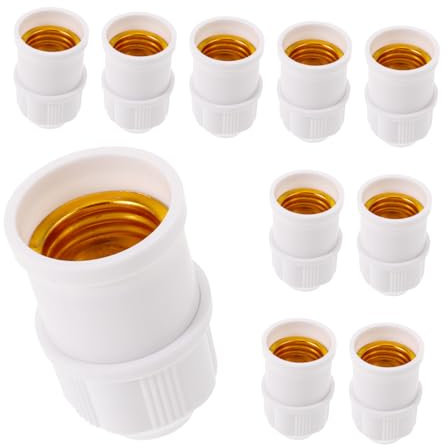 ibasenice 10piezas Portalámparas De Color Blanco Lechoso Portalámparas Colgantes Reemplazo De Hogar Accesorios De Iluminación Fáciles De Instalar