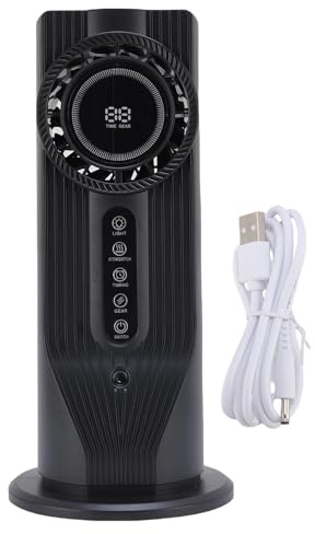 Fafeicy Humidificador Enfriador de Aire 3 en 1, Ventilador de Refrigeración de Escritorio Portátil Alimentado por USB con 6 Velocidades para Dormitorio, Oficina, Espacios Pequeños