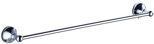 CamPLy Retro-Handtuchhalter im Nostalgie-Stil, 60 cm, Einzelstange, Wandmontage, Chrom