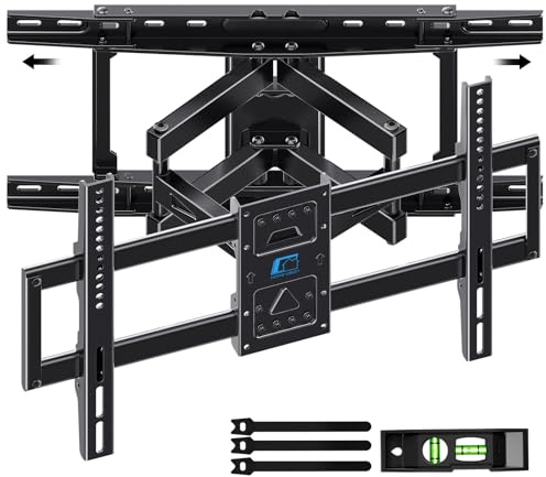 HOME VISION Full Motion Articulating TV Wall Mount for 37-90 Inch TVs up to 176 lbs, Fits 24 Wood Studs (8-24), Heavy Duty TV Bracket & Mounts, Extendable Arm & Swivel Tilt Level, Max 600x400mm VESA