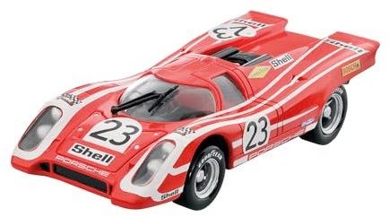 Cartronic Porsche 917K, rot (Maßstab 1:24) - Slotcar Rennauto mit beleuchteten Frontscheinwerfern 124 Auto-Rennbahnen - für Kinder ab 6 Jahren