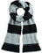 Beechfield Unisex Stadium Scarf Schal, Mehrfarbig (Black/Heather Grey 00), One Size