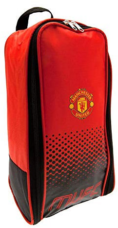 Manchester United FC Fußball Fade Design Schuhtasche (Einheitsgröße) (Rot/Schwarz)