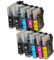 Set 10x Alternativ Druckerpatrone für Brother LC-980 LC-985 LC-1100 für DCP-145C DCP-160 Series DCP-163C DCP-165C DCP-167C DCP-185C DCP-190 DCP-195C DCP-197C DCP-365CN DCP-370 DCP-373C von ABC