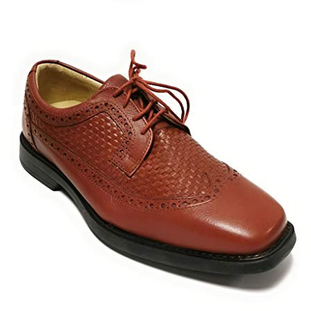 Manz Softflex Ago H Cow-Milled Gummi Herren Schuhe Schnürhalbschuhe 148005-03 Brandy (48 EU)