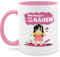 Tasse Tassen 325ml - Statement - Mir reicht's ich nähen - 325 ml - Rosa - nähtasse kaffetassen sprüche statements näh kaffeebecher naehen statement-tasse frohes neues jahr naeh