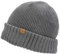 SEALSKINZ Unisex Wasserdichte Rollmützenmütze für Kaltes Wetter – Grau, L/XL