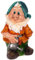 Birendy RIESIGER Zwerg, Gartenzwerg XXL Gartenwichtel NF14286 Groß 41cm Gartenfigur (14286-5-Gießkanne)