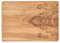 Zeller Schneidebrett, eckig, ca. 40 x 29 x 1,5 cm, Beige, 25566