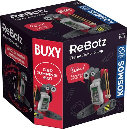 Kosmos 601867 ReBotz - Buxy der Jumping-Bot, Mini-Roboter zum Bauen, Spielen und Sammeln für eine Robo-Gang, Roboter-Spielzeug, Experimentier-Set für Kinder ab 8-12 Jahre