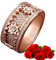 AMZCOM Spinning Ringe Frauen, Angst Ring Edelstahl für Damen, Zappel Ring Stressabbau Drehbar Meditationsring Schmuck mit Geschenkbox