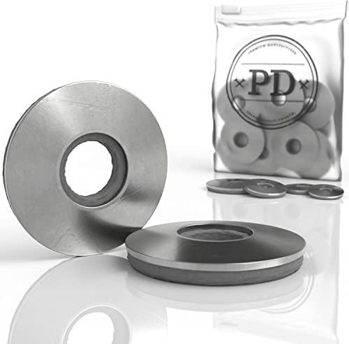 PD® Arandelas M5 con junta EPDM (6,8x19mm)|Arandelas de sellado para tornillos de acero inoxidable A2 V2A | Arandela de sellado para tornillos de fontanero y perforación y tornillos Eternit | 25 pts