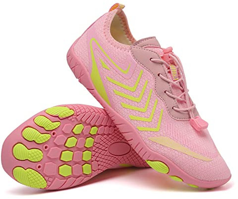 LinSmart Chaussures Pieds Nus Hommes Femmes Chaussures de Marche légères Large boîte d'orteils pour extérieur Marche Conduite Plage etc