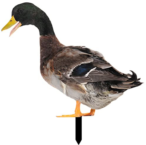 GANAZONO Gartendekoration Einsatz Tiergartenschild Tier-hinterhof-Schild Rasengans Hofpfahl Rasenpfähle Für Nutztiere Dekorativer Gartenstecker Osterdekorationen Hofgans Zubehör Acryl Ente