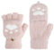 mciskin Katzenpfote Fingerlose Handschuhe Damen Winter Warme Handschuhe Convertible Halbfinger Fäustlinge Handschuhe mit Flip Top Touchscreen Fotografie Sport Handschuhe für Damen und Mädchen