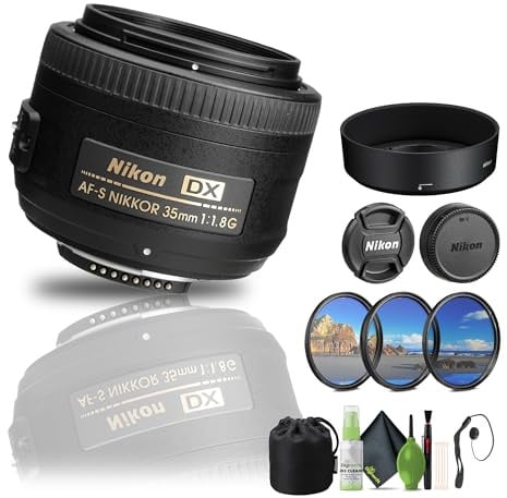 Nikon - AF-S DX NIKKOR 35mm f/1.8G Standard Lens (2183) Bundle