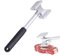 OUZHOU Meat Tenderizer, Double Sided Heavy Duty Round Meat Hammer Kitchen Tool Suitable for Steak, Chicken, Fish, Pork, Hammer Meat Beef Chicken Breast Nut Cook Cooking Enthusiasts