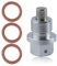 LEONTOOL M14 x 1.5 Magnetische Ölablassschraube Aluminium Ölablassmutter Schraube mit roter Kupferunterlegscheibe Ersatz für Honda, Audi, Volkswagen, Suzuki, Jeep, Dache, Mitsubishi, Mazda