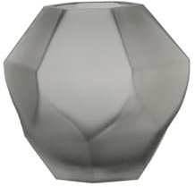 YUEKOPOU Glasvase, Mattierte Vase, leichte Luxusdekoration, Wohnzimmer, Esstisch, Blumenarrangement, Glasstraußvase(3smoke Grey)