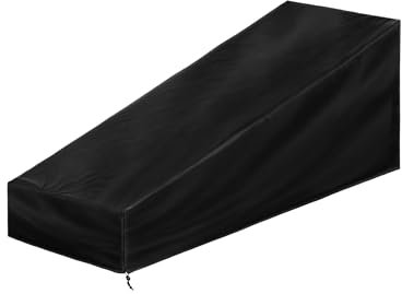 Schutzhülle für Gartenliege - Sonnenliege Abdeckung Wasserdicht, Winddicht UV Beständig - für Gartenliegen Sommer Strand Pool Hotel Sonnenliege Sonnenschutzhülle plane gartenmöbel -200 x 75 x 40/75 cm