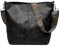 Namenand Umhängetasche Damen Große Leder Crossbody Bag Damen Moderne Taschen mit Breiter Gurt Leder Hobo Bag Shopper Tasche mit Abnehmbarem Schultergurt für Alltag, Schulausflug und Einkauf - Schwarz