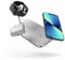 Zens Dual + Watch Wireless Charger, kabelloses Ladegerät (10 W) für iPhone, Apple Watch und Qi-Geräte, inkl. 24-W-Netzadapter (EU,GB,USA) und integriertem, 1,5 m langem Kabel, Weiß