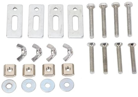 Lot de 4 mini-serre-joints de fixation T Track, en alliage zinc-aluminium robuste, pour routeur CNC, pour machine de gravure série 3018, travail du bois et traitement des métaux