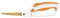 Fiskars Fabric Easy Action Titanschere, 20,3 cm, Orange/Weiß