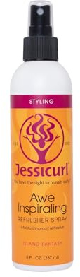 Jessicurl Awe Inspiraling Spray, Island Fantasy, 8 Fl oz. Feuchtigkeitsspendendes Midday Curl Refresher Spray für lockiges Haar, Locken definierend