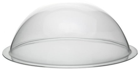 Transparente Acrylglas Halbkugel mit 300mm Durchmesser und umlaufender Krempe/Acryldome/Halbschale - Zeigis®
